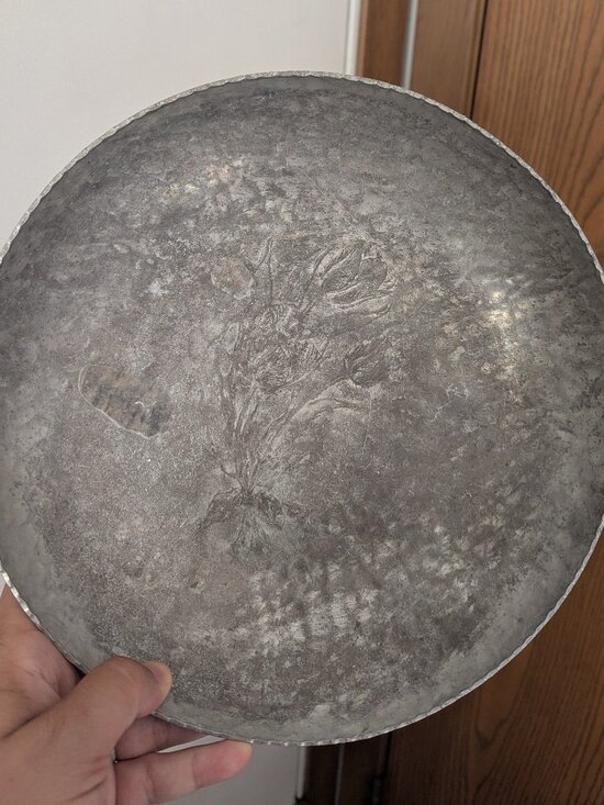 Rodney Kent Other - VTG Rodney Kent 1950s Hammered Aluminum Floral Bowl 10"